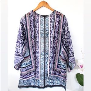 Express Tapestry Print Kimono